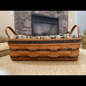 Longaberger/Blue Pantry Basket/Protector/RT Liner